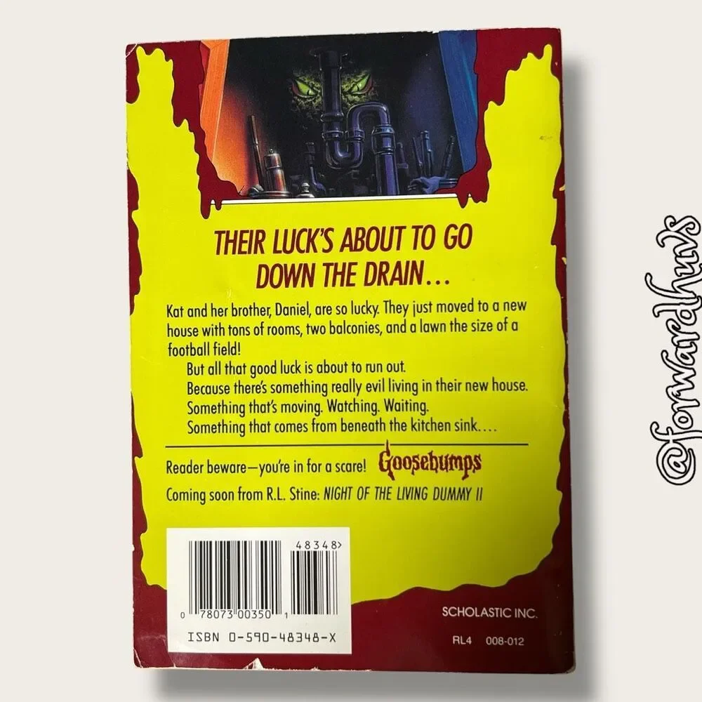 R.L. Stine Goosebumps It Came From Beneath the Sink! #30 Vintage 1995